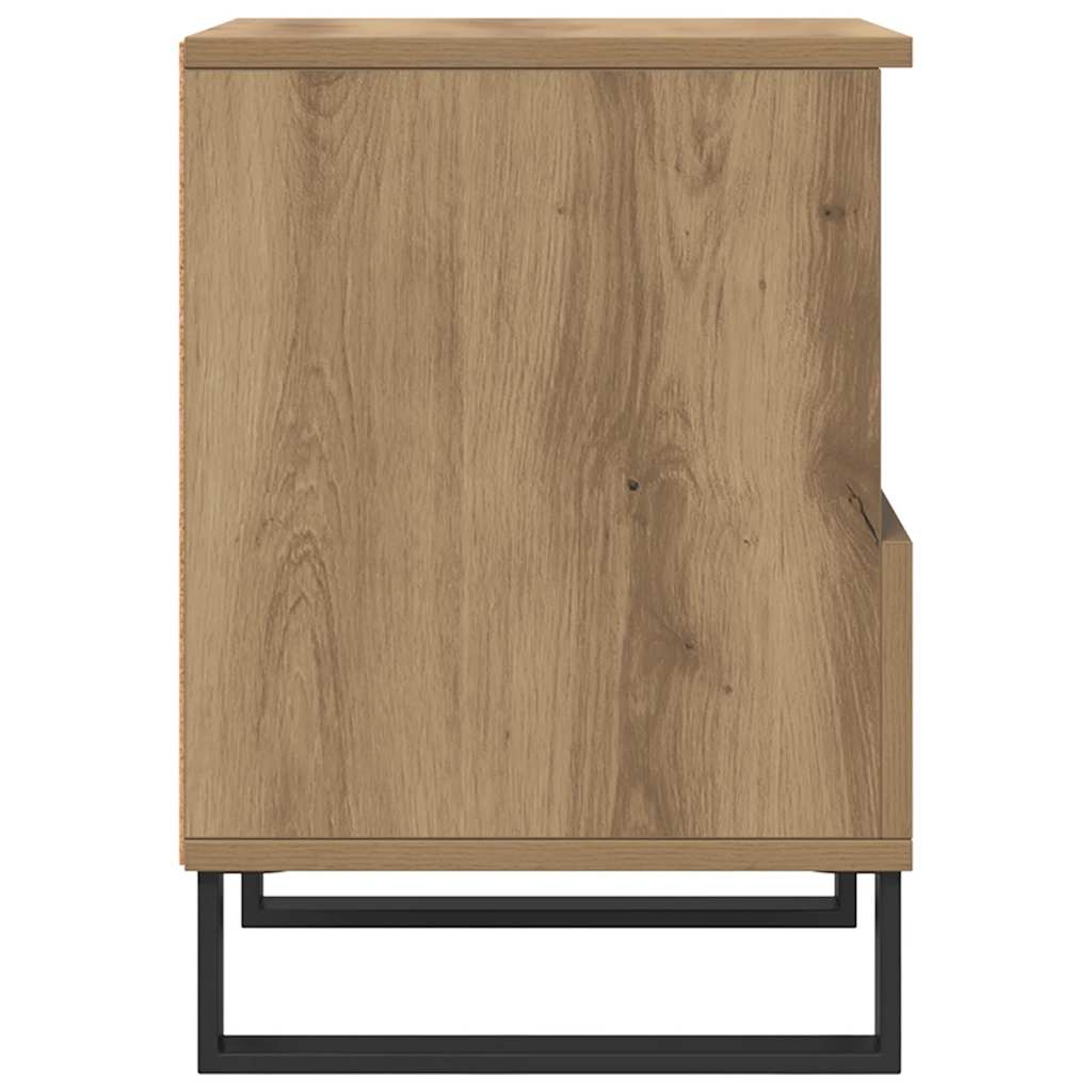 Nachttische 2 Stk. Artisan-Eiche 40x35x50 cm Holzwerkstoff