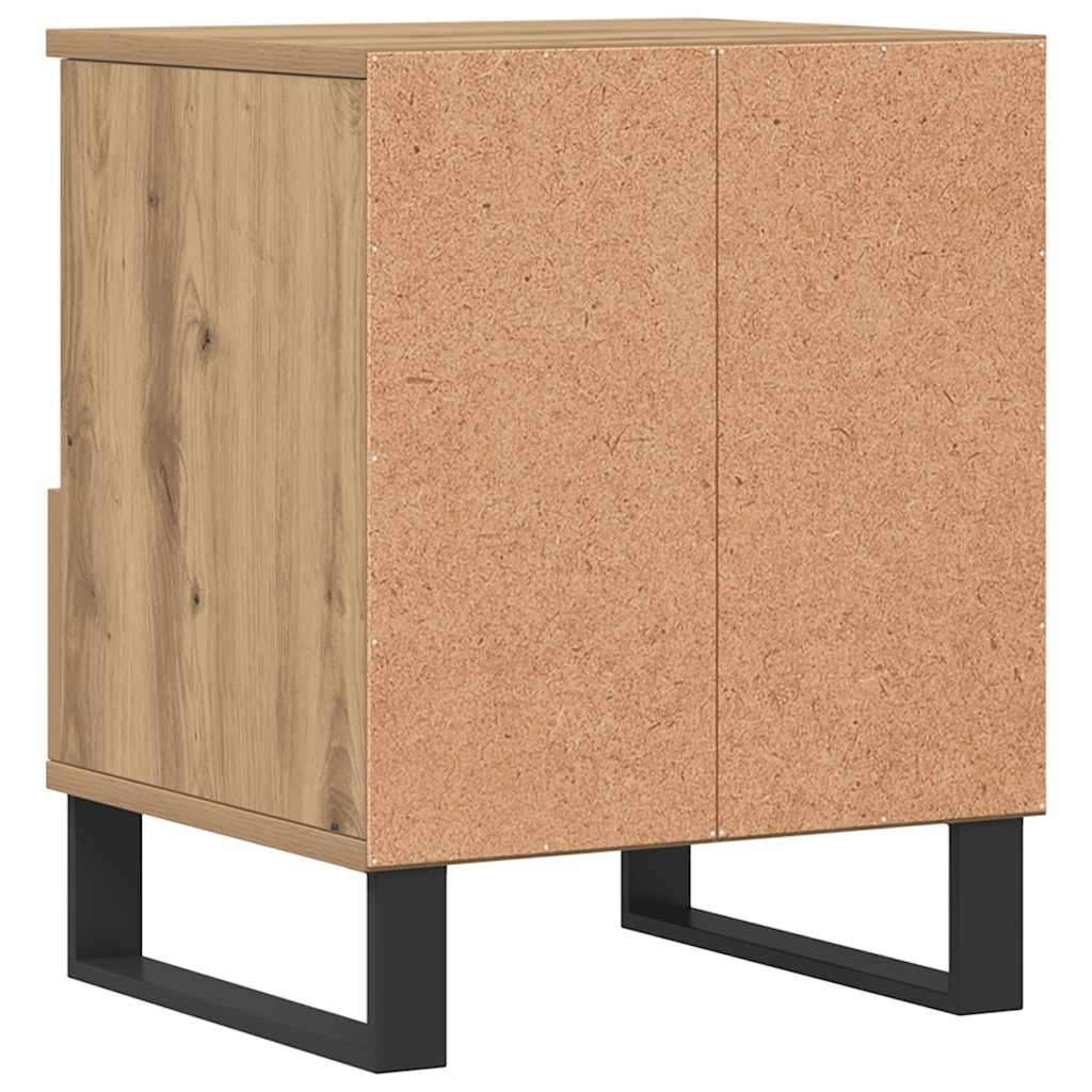 Nachttische 2 Stk. Artisan-Eiche 40x35x50 cm Holzwerkstoff