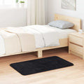 Teppich Shaggy Hochflor NAVARRA Schwarz 60x100 cm Polyester