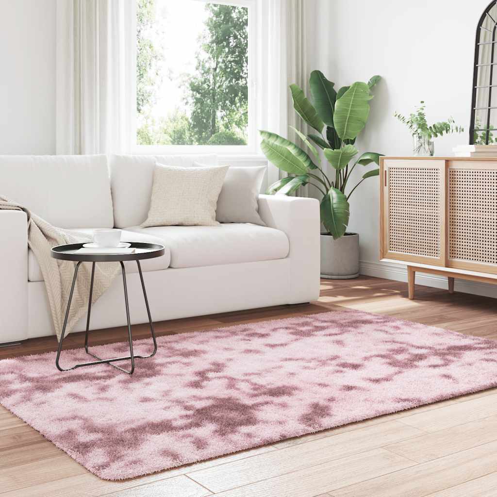 Teppich Shaggy Hochflor NAVARRA Altrosa 130x200 cm Polyester