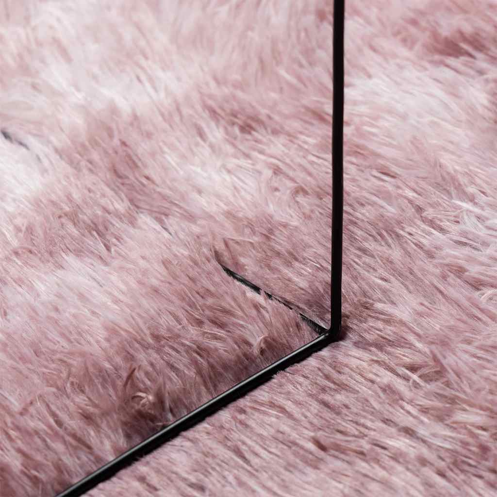 Teppich Shaggy Hochflor NAVARRA Altrosa 130x200 cm Polyester