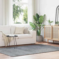 Teppich Shaggy Hochflor NAVARRA Hellgrau 160x230 cm Polyester