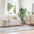 Teppich Shaggy Hochflor NAVARRA Silbergrau 160x230 cm Polyester