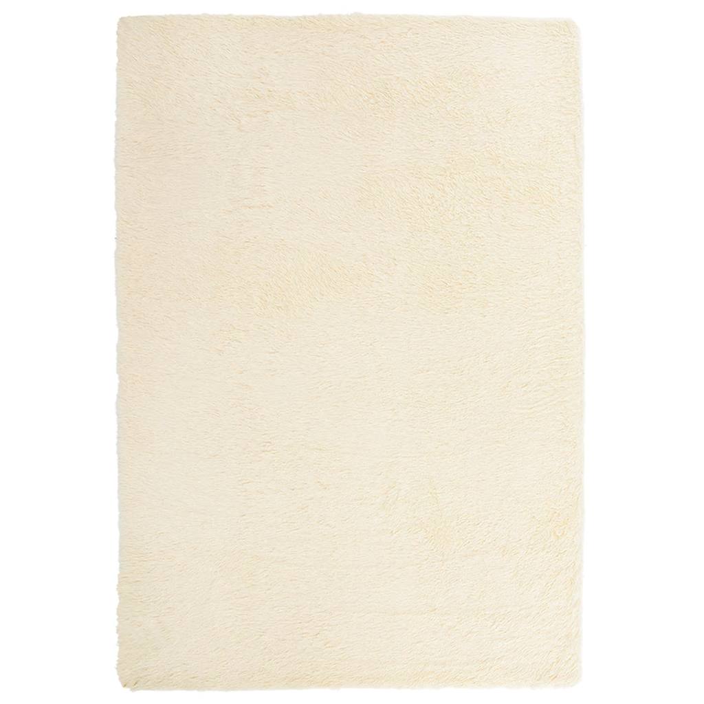 Teppich Shaggy Hochflor NAVARRA Creme 200x290 cm Polyester