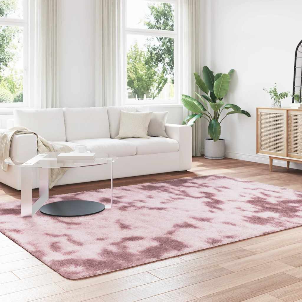 Teppich Shaggy Hochflor NAVARRA Altrosa 200x290 cm Polyester