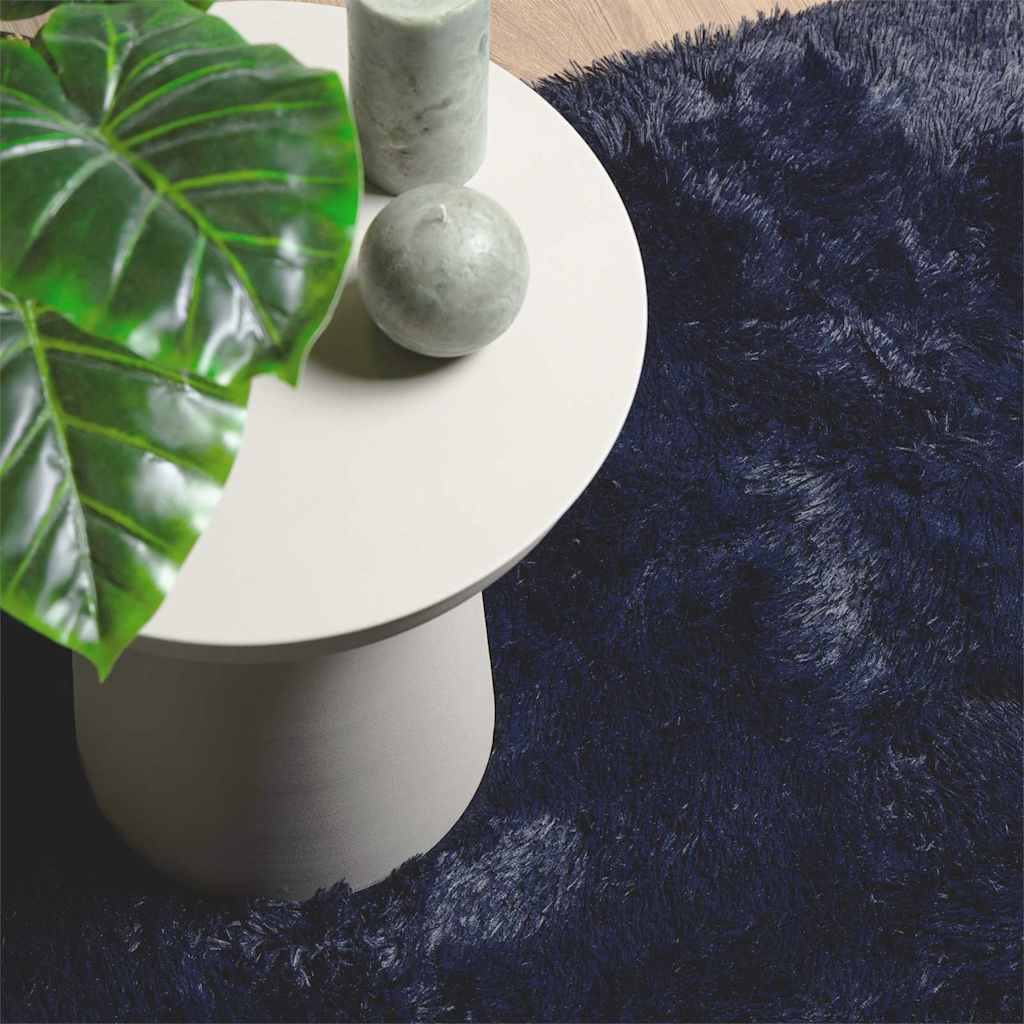 Teppich Shaggy Hochflor NAVARRA Marineblau 200x290 cm Polyester