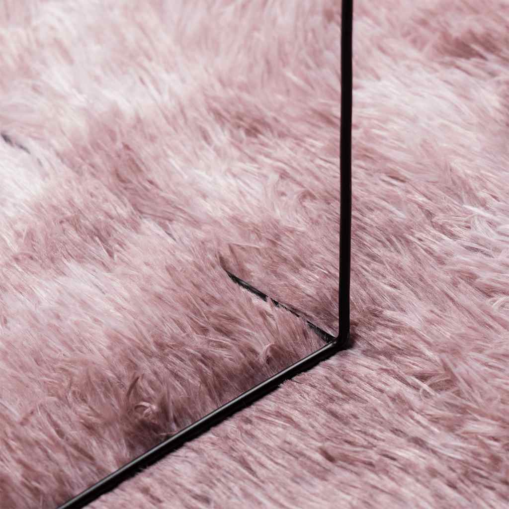 Teppich Shaggy Hochflor NAVARRA Altrosa 240x340 cm Polyester