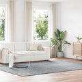 Teppich Shaggy Hochflor NAVARRA Hellgrau 240x340 cm Polyester