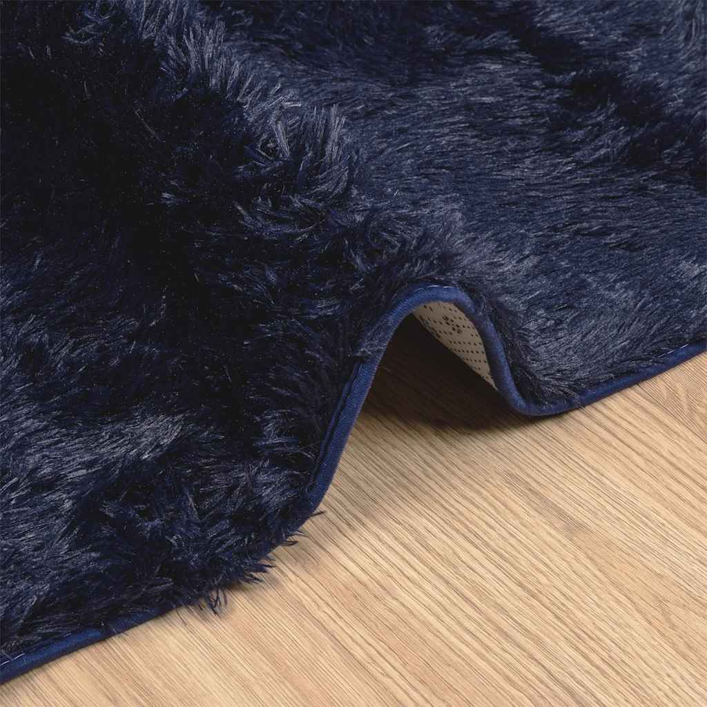 Teppich Shaggy Hochflor NAVARRA Marineblau 240x340 cm Polyester