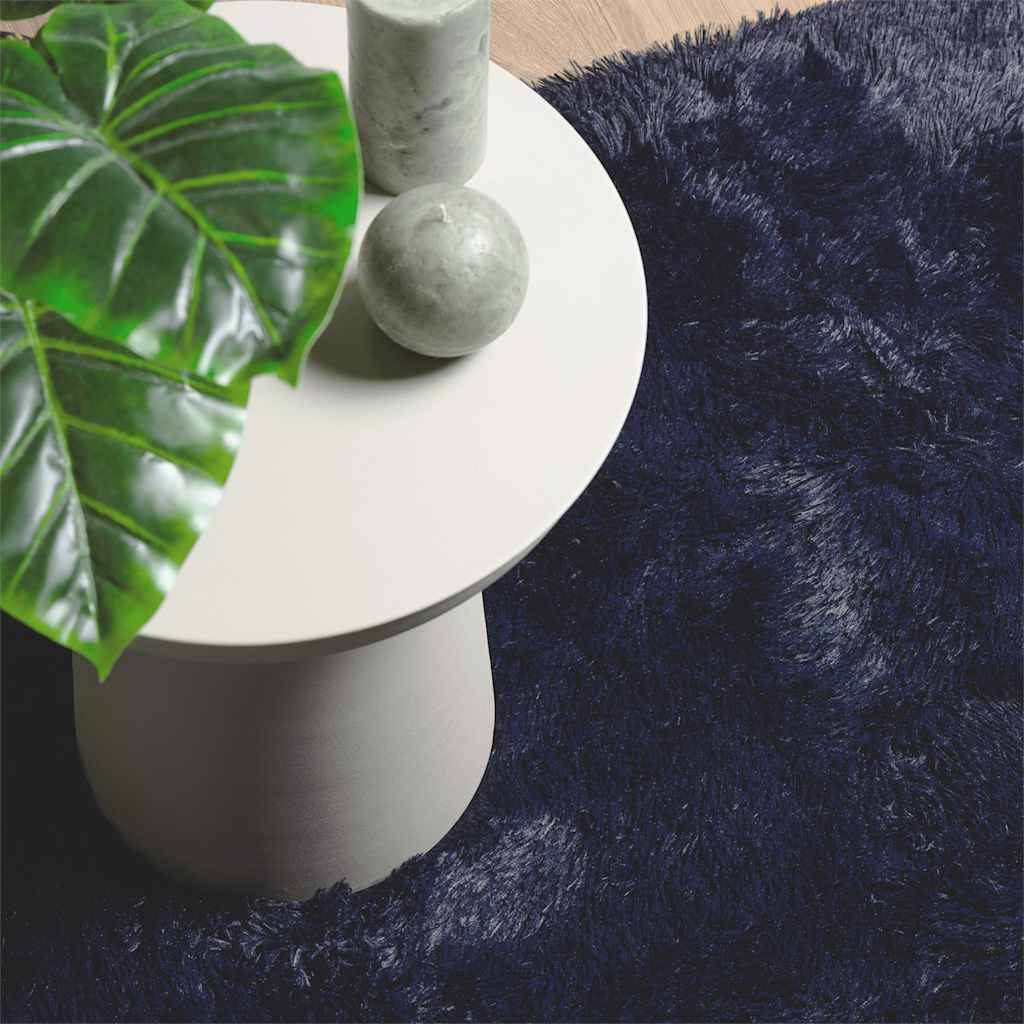 Teppich Shaggy Hochflor NAVARRA Marineblau 240x340 cm Polyester