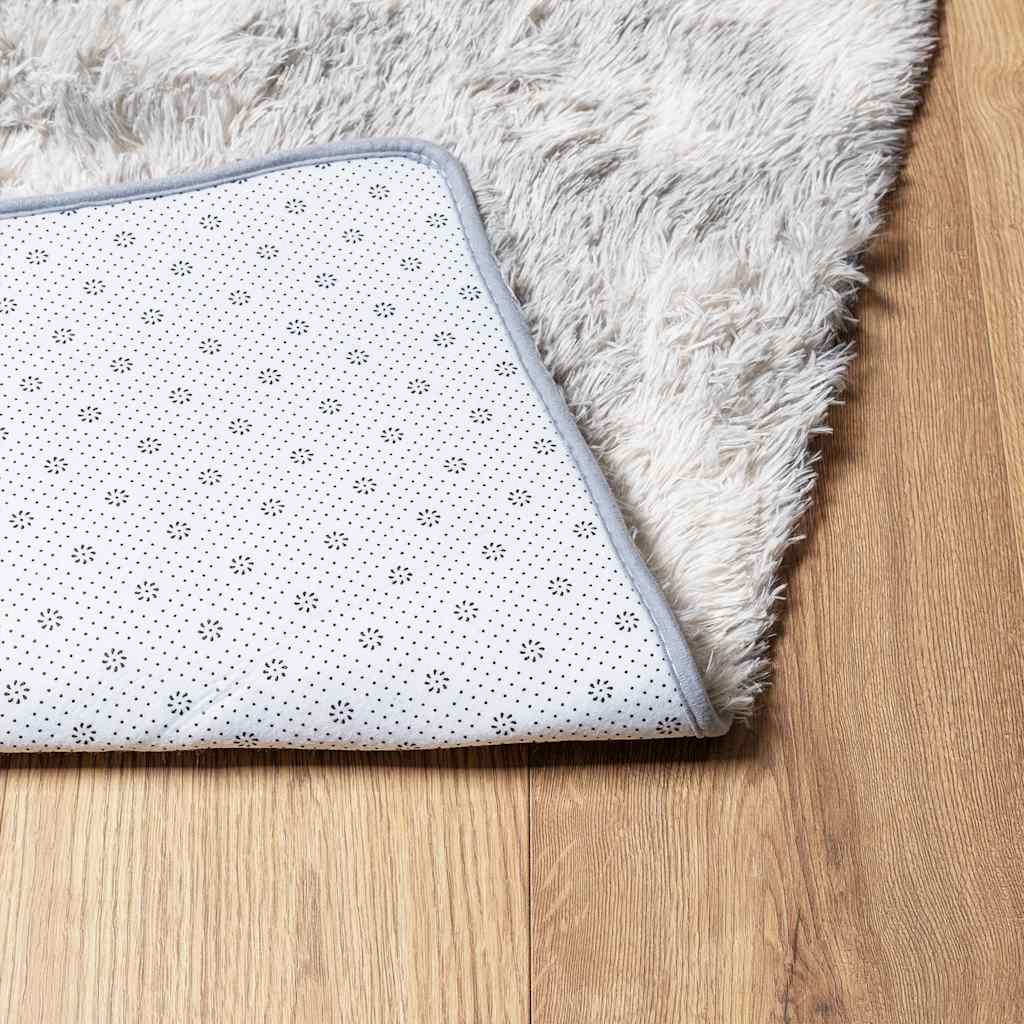 Teppich Shaggy Hochflor NAVARRA Silbergrau 240x340 cm Polyester
