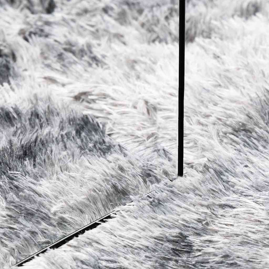 Teppich Shaggy Hochflor NAVARRA Silbergrau 240x340 cm Polyester