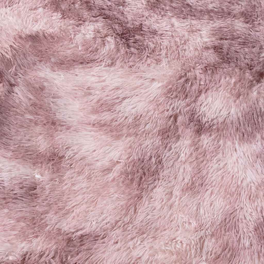 Teppich Shaggy Hochflor NAVARRA Altrosa 120x120 cm Polyester