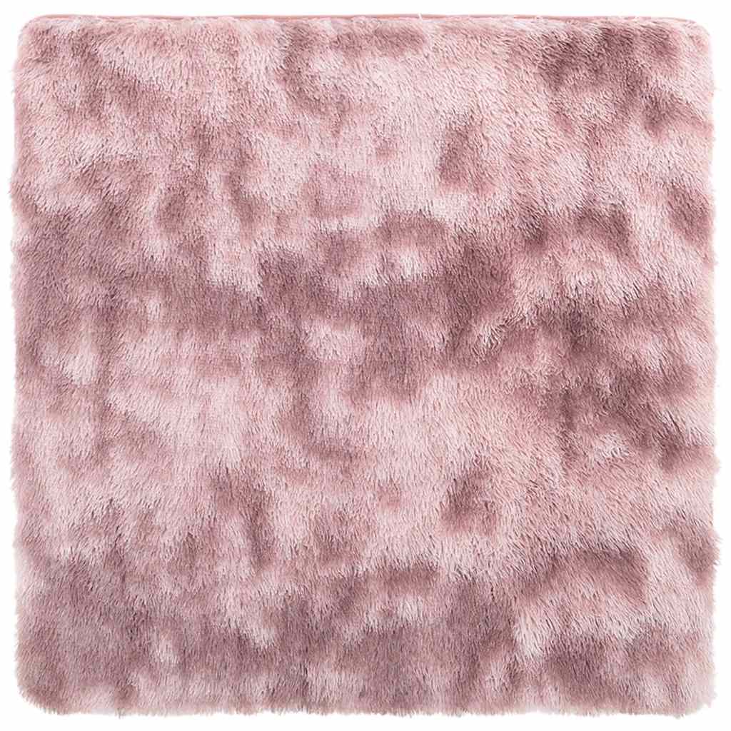 Teppich Shaggy Hochflor NAVARRA Altrosa 160x160 cm Polyester