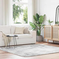 Teppich Shaggy Hochflor NAVARRA Silbergrau 200x200 cm Polyester