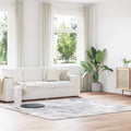 Teppich Shaggy Hochflor NAVARRA Silbergrau 240x240 cm Polyester