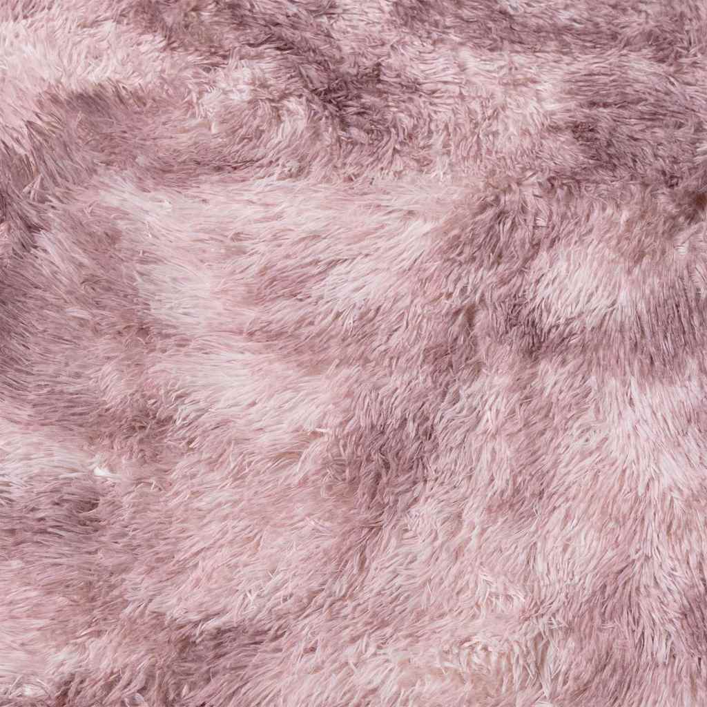 Teppich Shaggy Hochflor NAVARRA Altrosa 160x160 cm Polyester