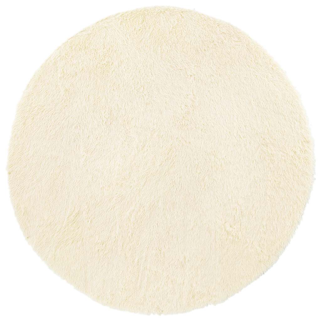 Teppich Shaggy Hochflor NAVARRA Creme 240x240 cm Polyester