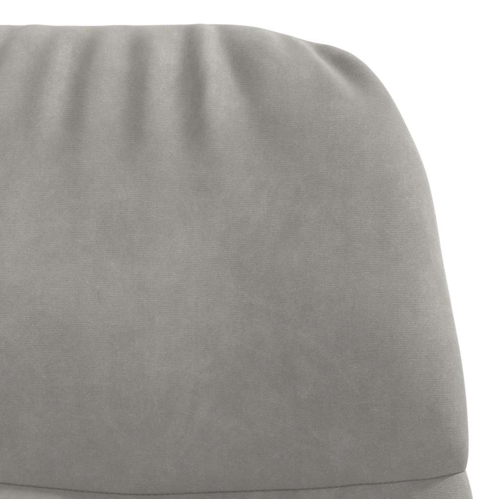 Relaxsessel Hellgrau Samt
