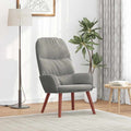 Relaxsessel Hellgrau Samt