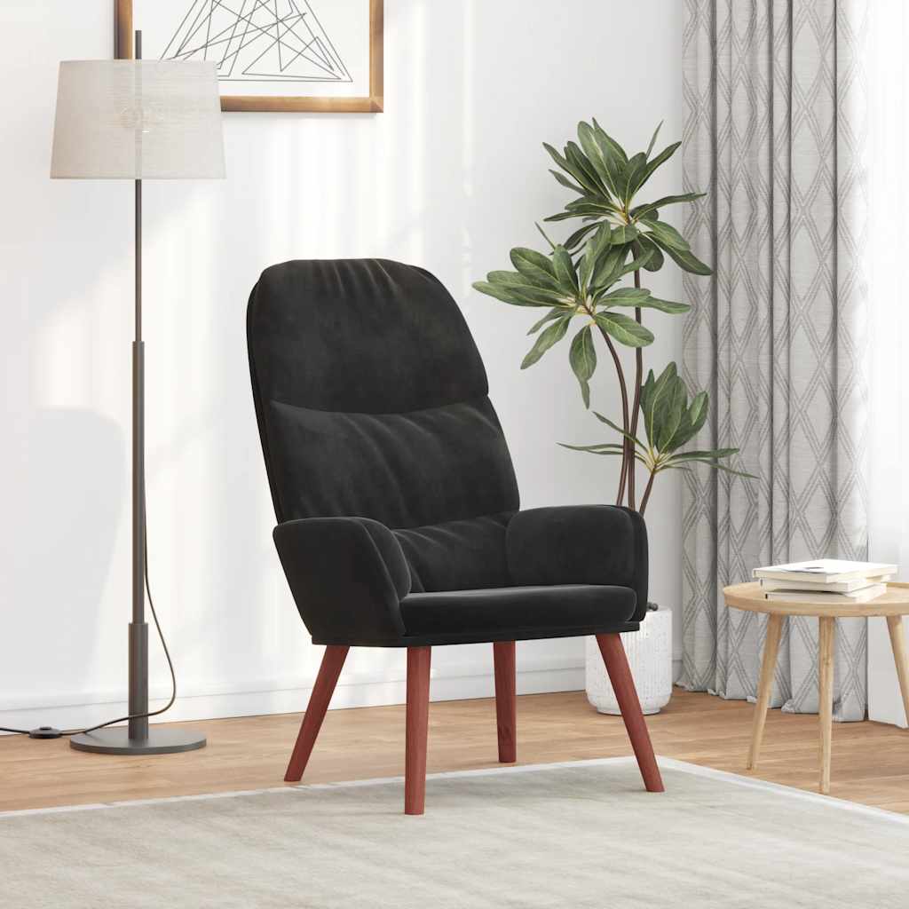 Relaxsessel Schwarz Samt
