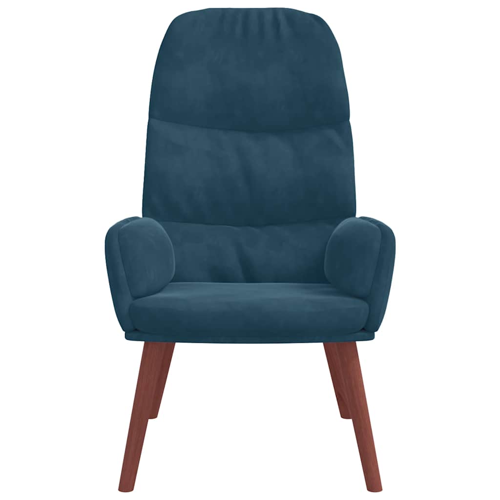 Relaxsessel Blau Samt