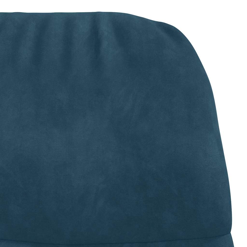 Relaxsessel Blau Samt