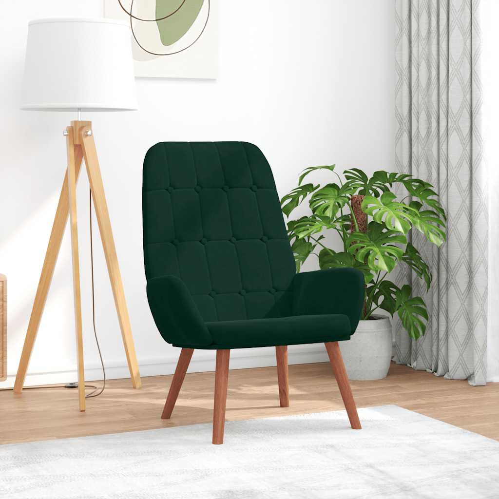 Relaxsessel Dunkelgrün Samt