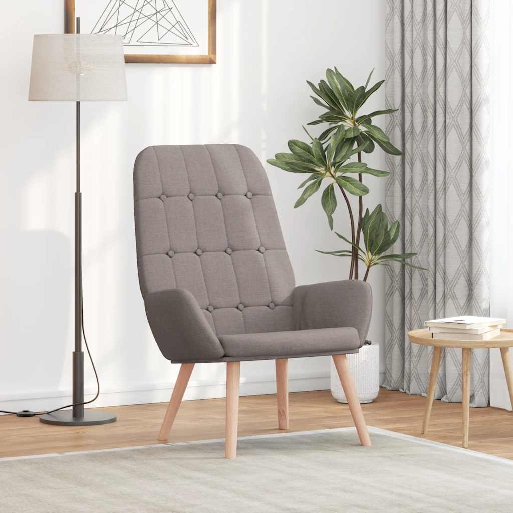 Relaxsessel Taupe Stoff