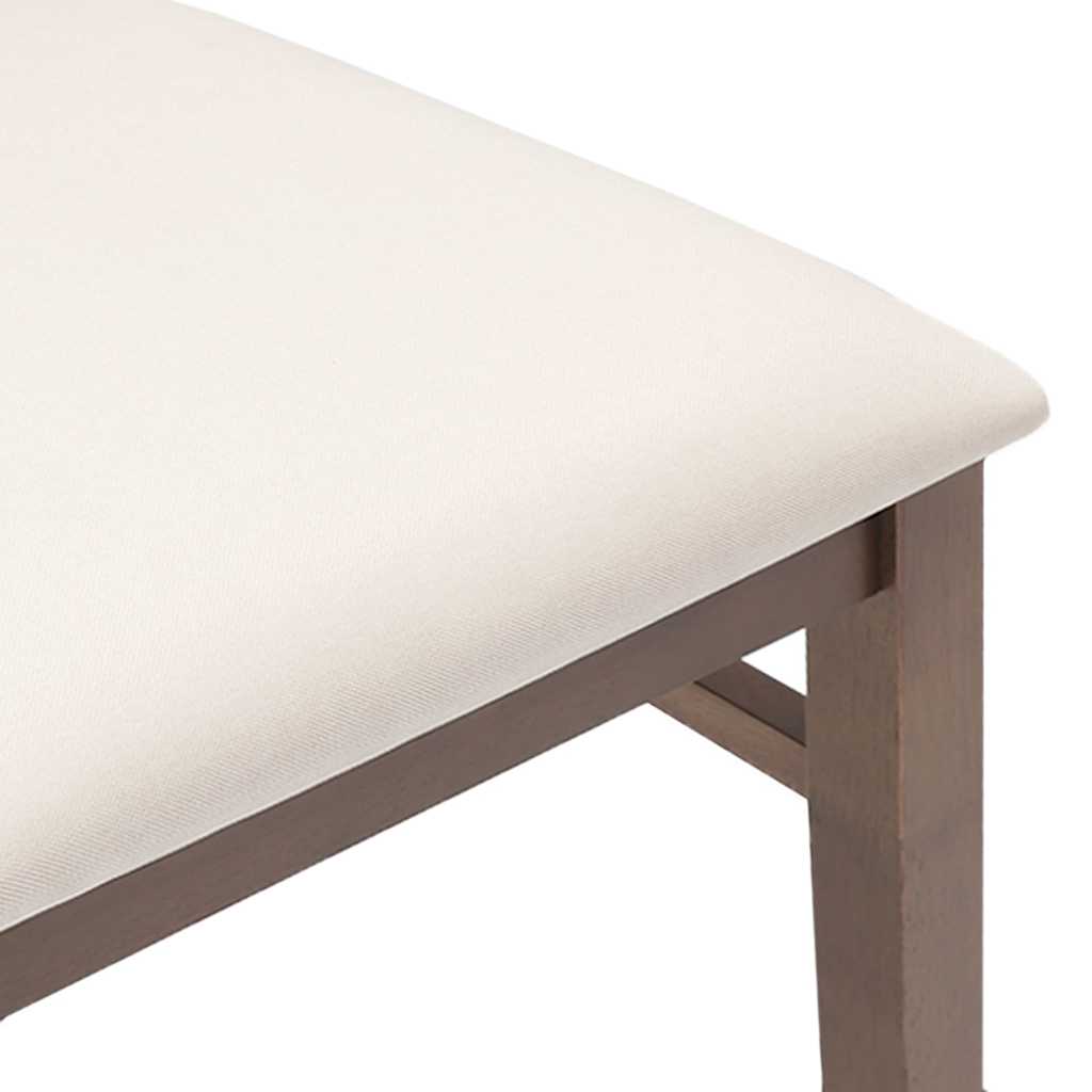 Esszimmerstühle mit Kissen 2 Stk. Braun Massivholz Gummibaum