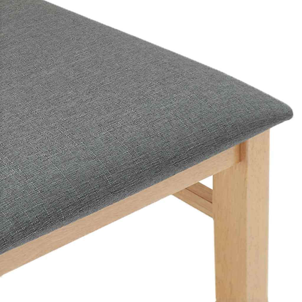 Esszimmerstühle mit Kissen 2 Stk. Massivholz Gummibaum