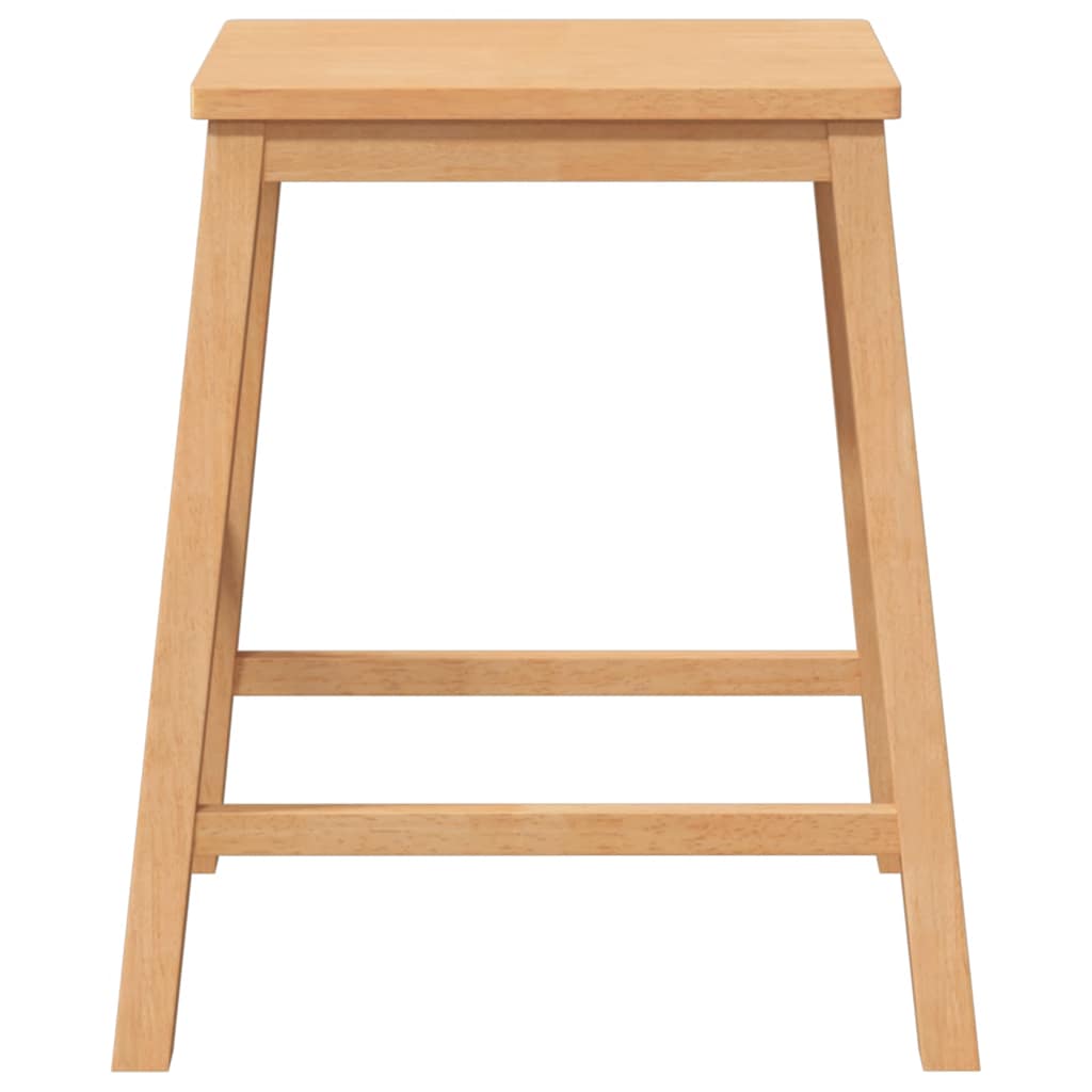 Barstühle 2 Stk. Massivholz Gummibaum