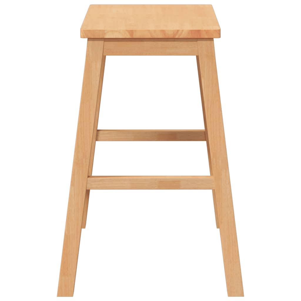 Barstühle 2 Stk. Massivholz Gummibaum