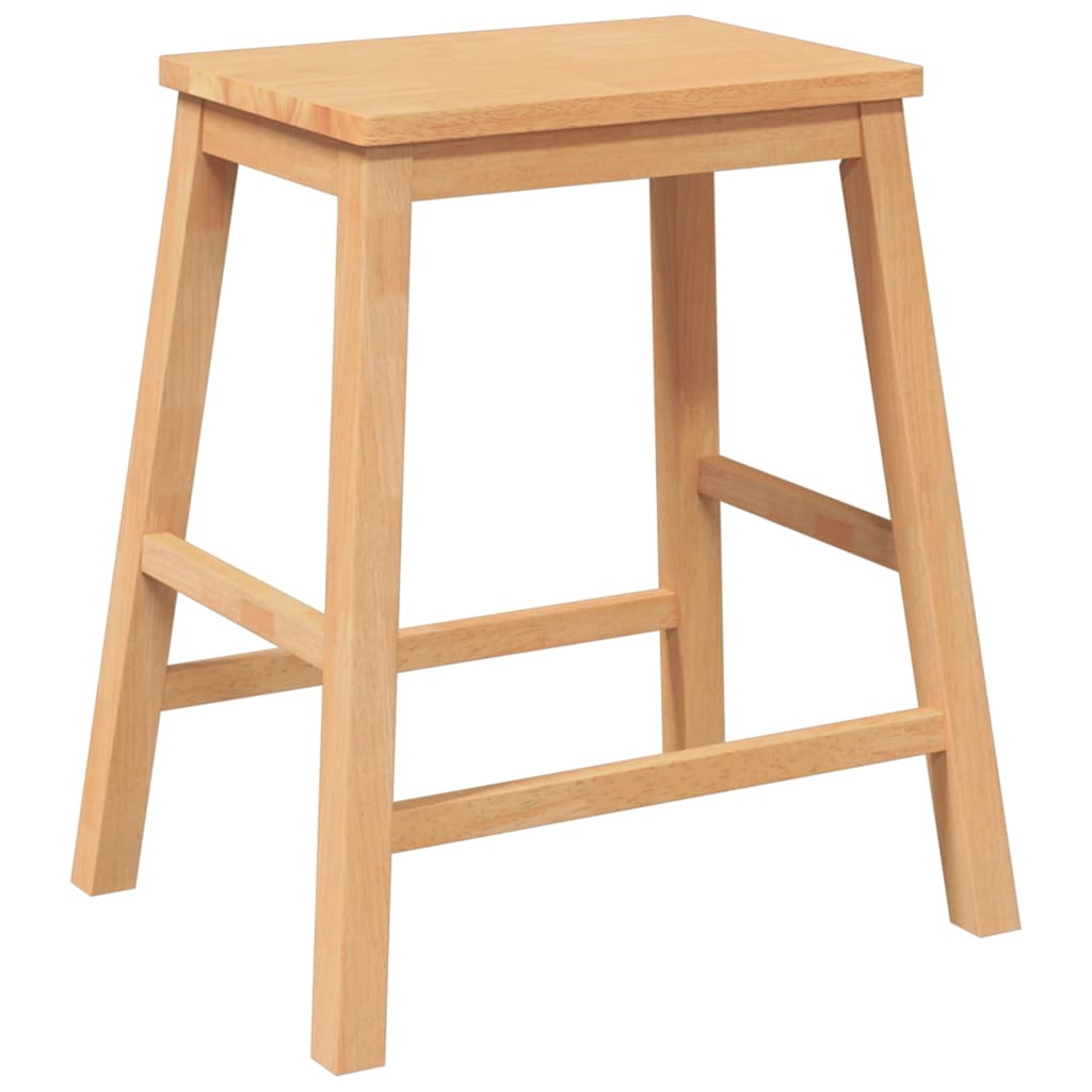 Barstühle 2 Stk. Massivholz Gummibaum