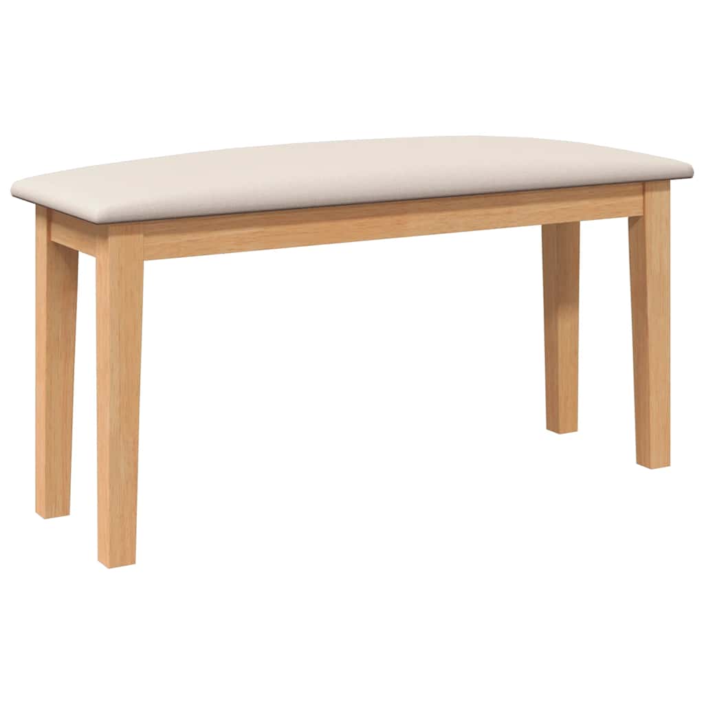 Bank 90 cm Massivholz Gummibaum