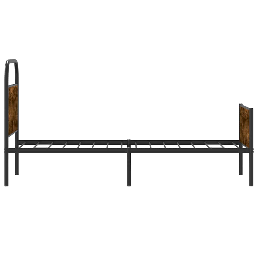 Bettgestell ohne Matratze 75x190 cm Sonoma-Eiche Holzwerkstoff