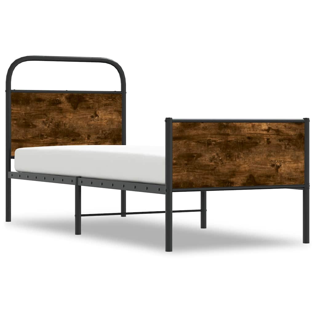 Bettgestell ohne Matratze 80x200 cm Sonoma-Eiche Holzwerkstoff