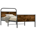 Bettgestell ohne Matratze 90x200 cm Sonoma-Eiche Holzwerkstoff