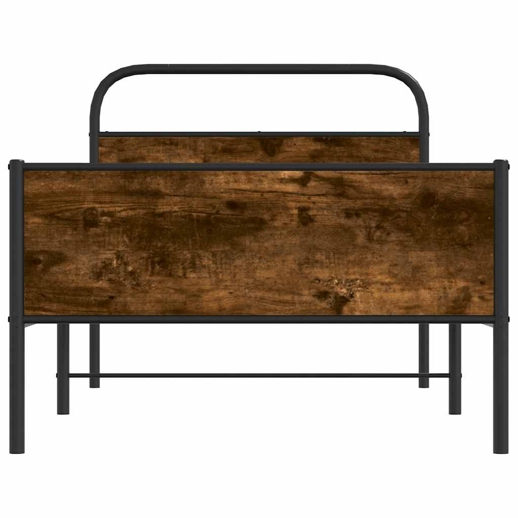 Bettgestell ohne Matratze 90x200 cm Sonoma-Eiche Holzwerkstoff