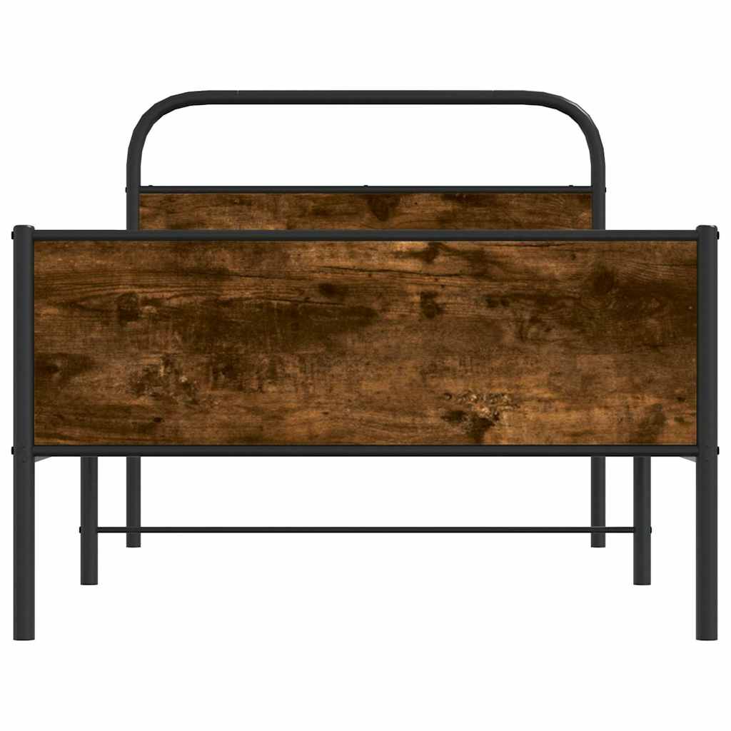 Bettgestell ohne Matratze 107x203 cm Sonoma-Eiche Holzwerkstoff