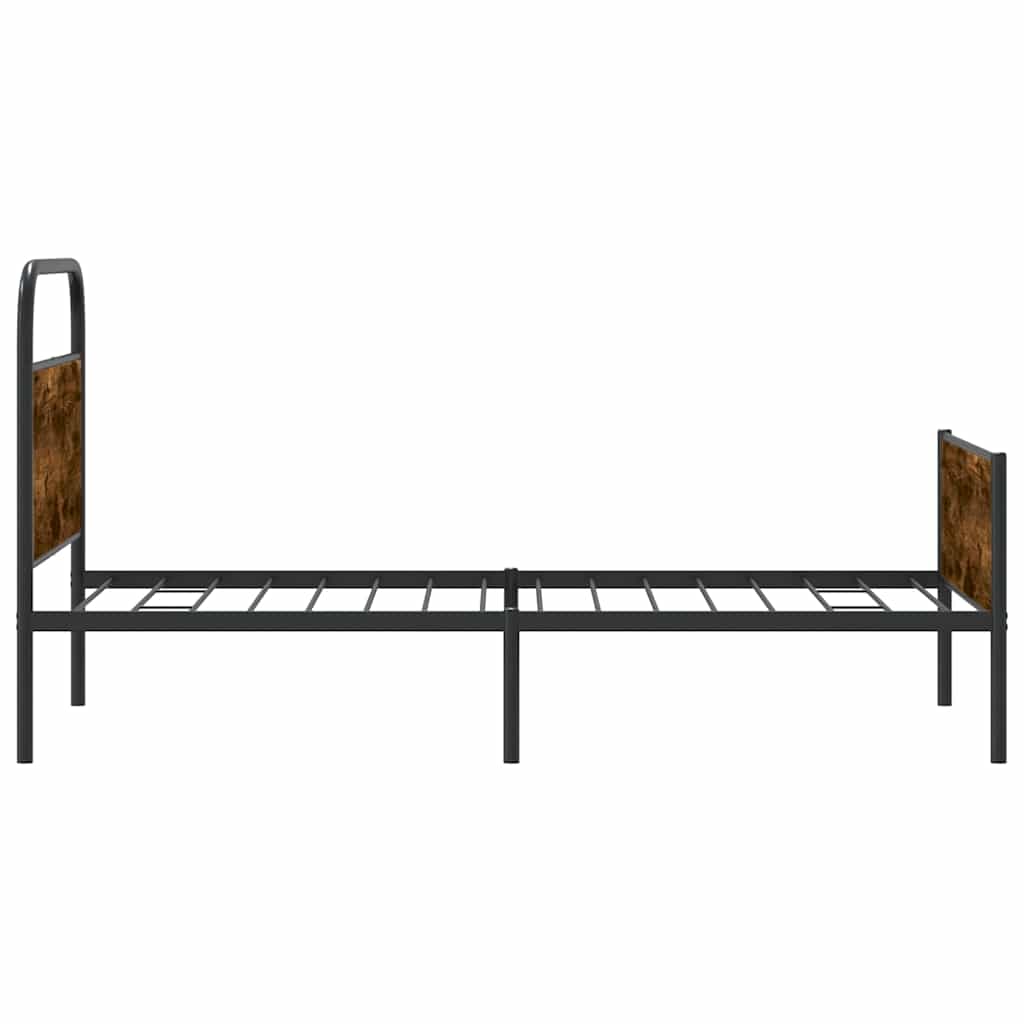 Bettgestell ohne Matratze 107x203 cm Sonoma-Eiche Holzwerkstoff
