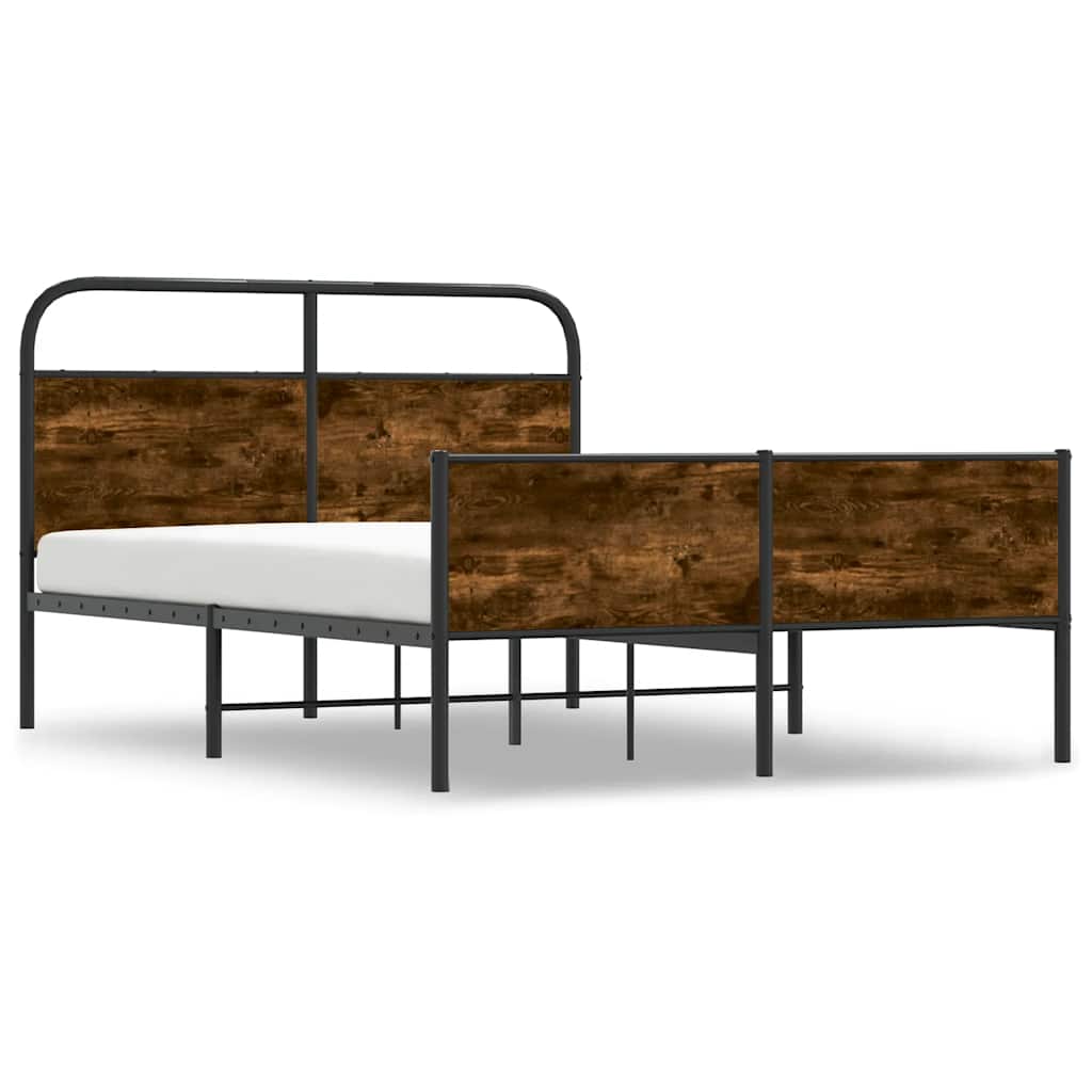 Bettgestell ohne Matratze 120x200 cm Sonoma-Eiche Holzwerkstoff