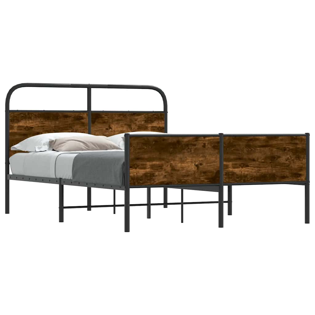 Bettgestell ohne Matratze 140x190 cm Sonoma-Eiche Holzwerkstoff
