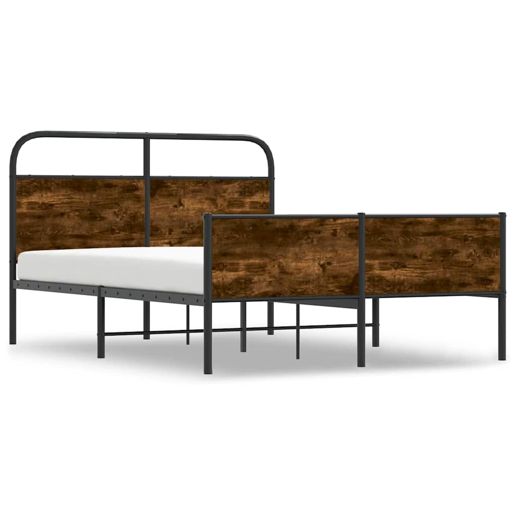 Bettgestell ohne Matratze 140x190 cm Sonoma-Eiche Holzwerkstoff