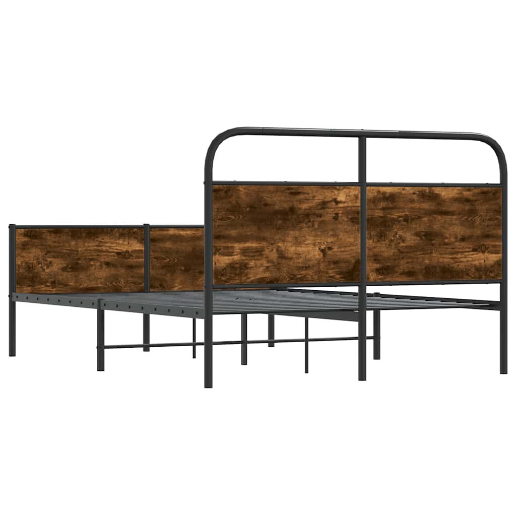 Bettgestell ohne Matratze 140x200 cm Sonoma-Eiche Holzwerkstoff
