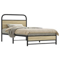 Bettgestell ohne Matratze 90x200 cm Sonoma-Eiche Holzwerkstoff