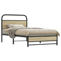 Bettgestell ohne Matratze 107x203 cm Sonoma-Eiche Holzwerkstoff