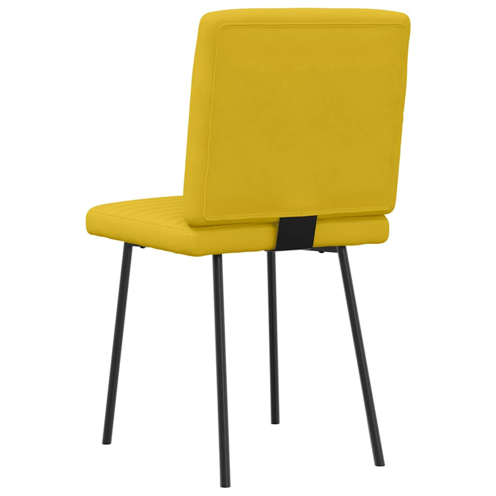 Esszimmerstühle 4 Stk. Gelb Samt