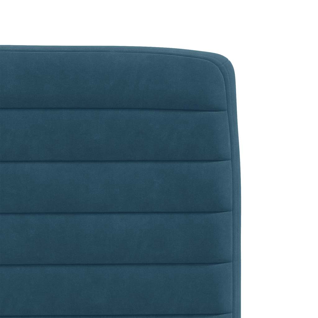 Esszimmerstühle 4 Stk. Blau Samt