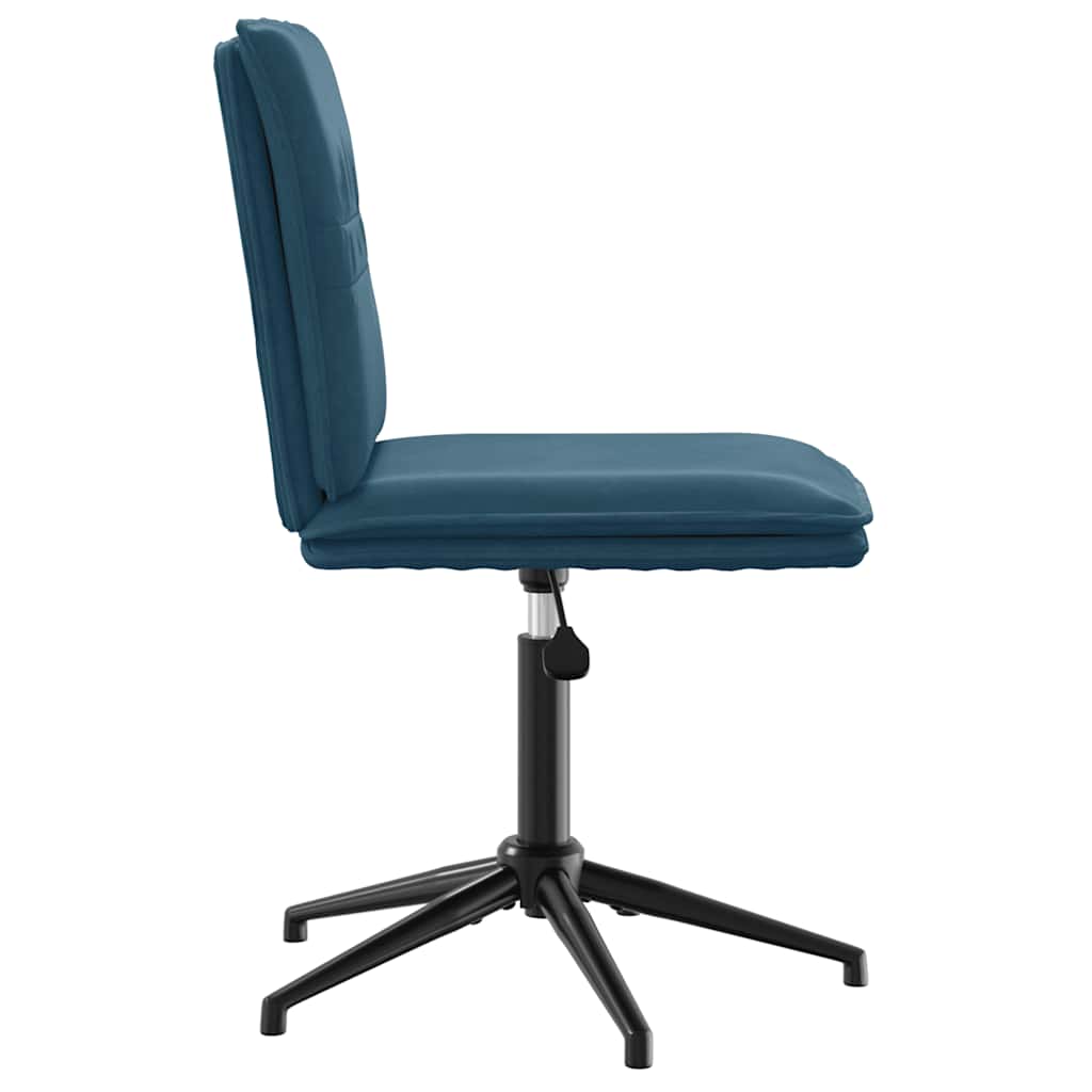 Esszimmerstühle 2 Stk. Blau Samt